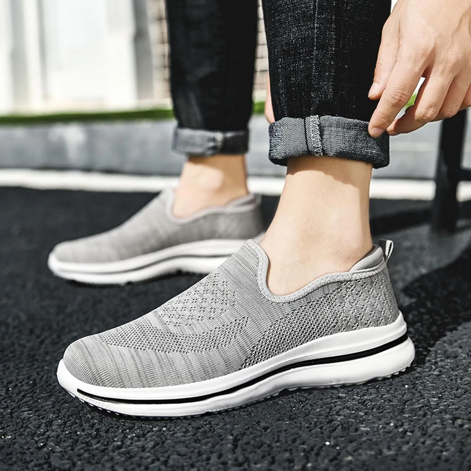 Mens Walking Shoes Men's Shoes Slip on Shoe for Men Tennis Shoe for Men Casual Running Trail Sneaker