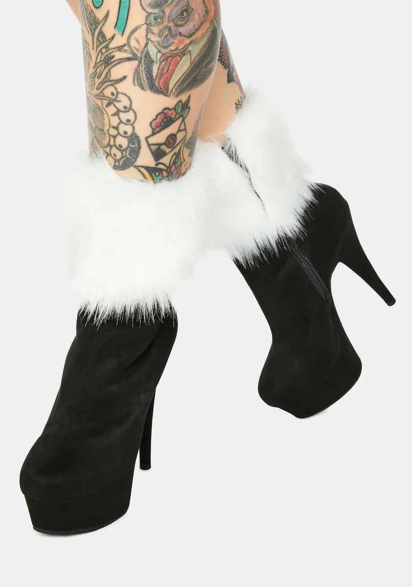 Never The Same Faux Fur Cuff Booties