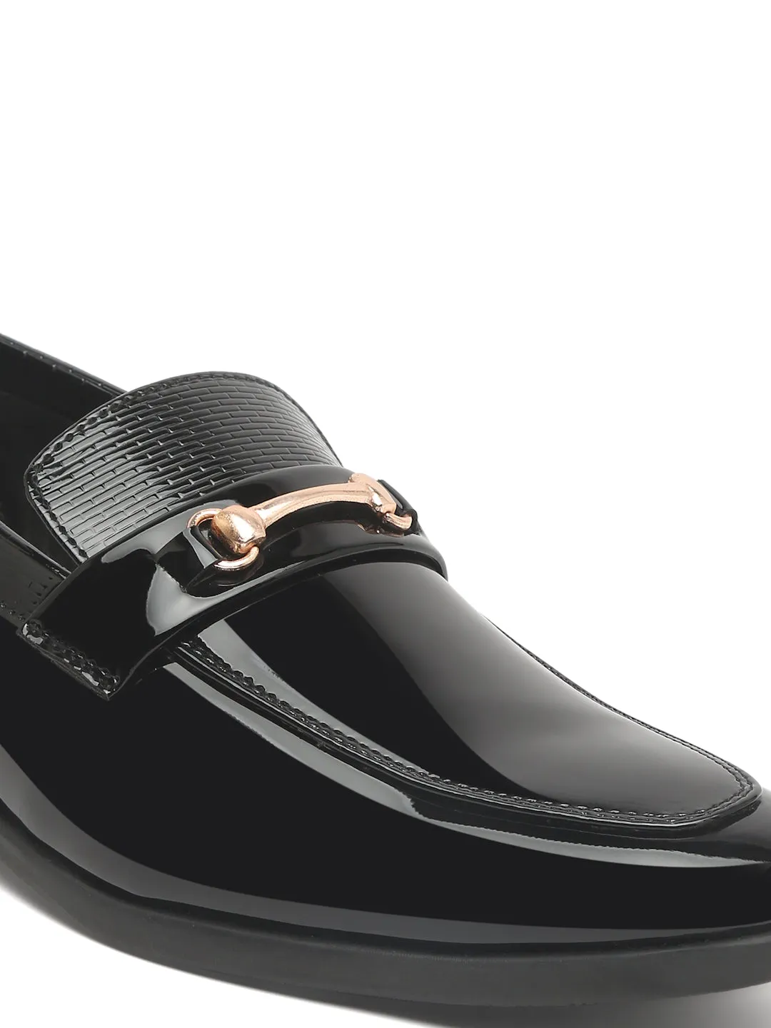 Pelle Albero Black Casual Slip-On Loafer For Men