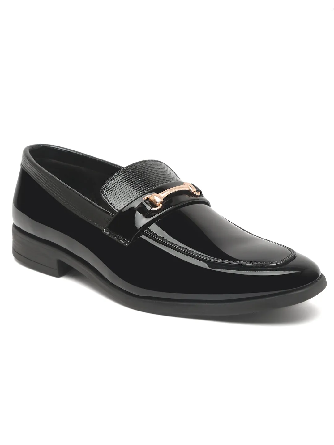 Pelle Albero Black Casual Slip-On Loafer For Men