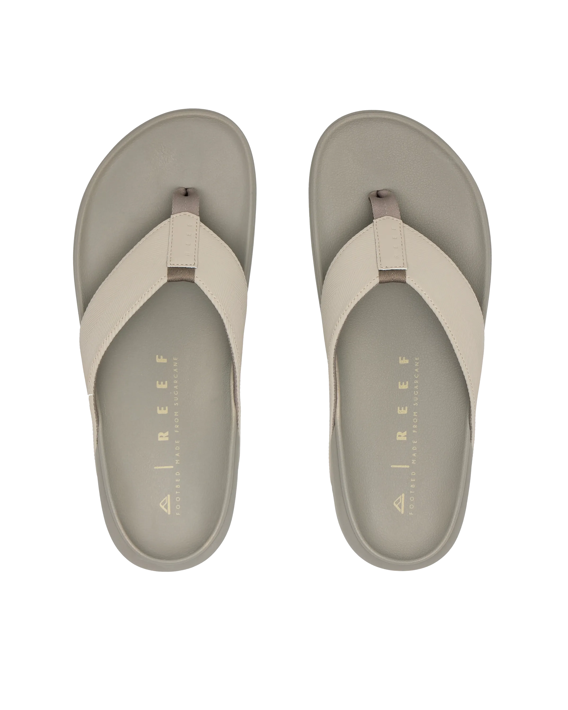 Raglan Flip Flops in Stone
