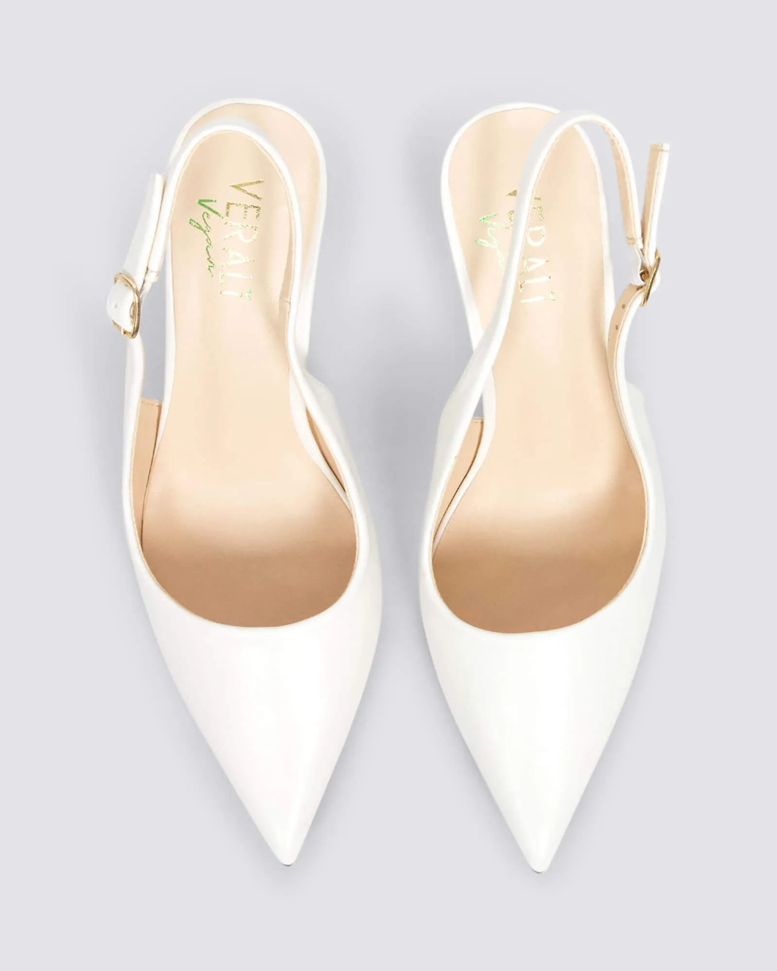 SHAYLEY SLINGBACK HEELS CHALK WHITE
