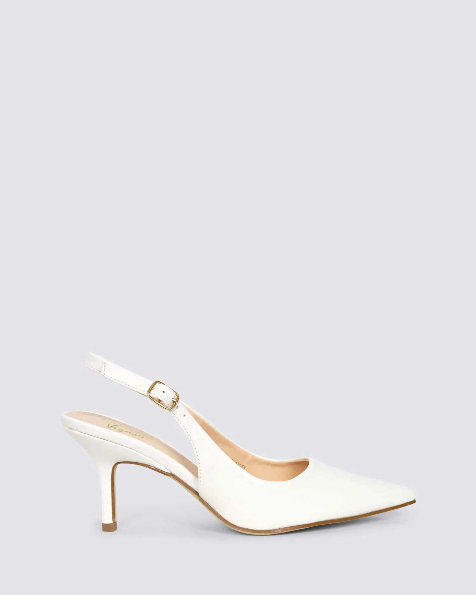 SHAYLEY SLINGBACK HEELS CHALK WHITE