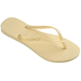 Slim Flip Flops in Buttercream