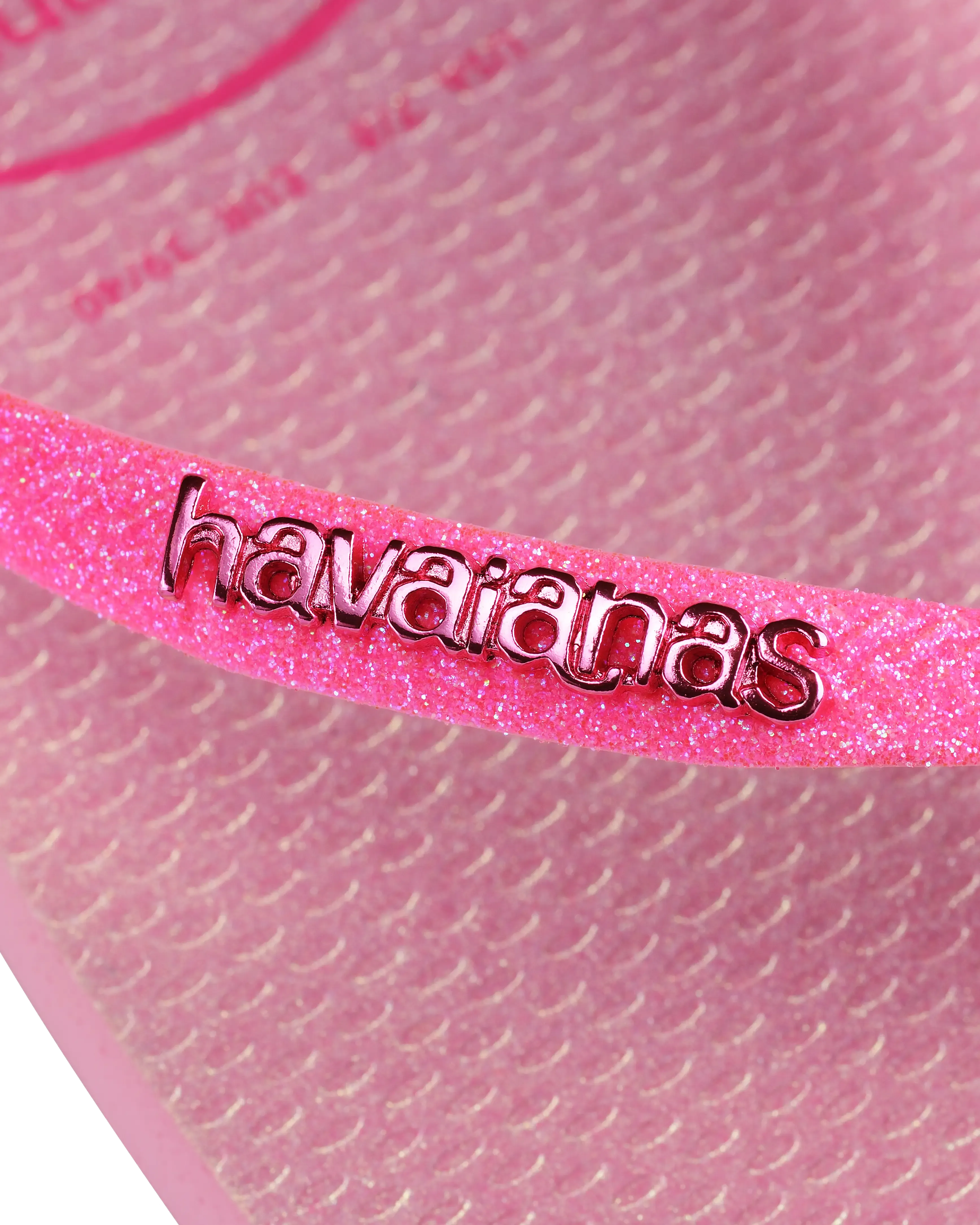 Slim Glitter Iridescent Flip Flops in Pink Lemonade