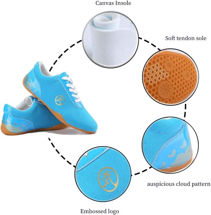 Unisex Martial Arts Taichi Shoes,Cushioning Running Shoes, Sneakers for Running, Walking, Fitness, Gym,,