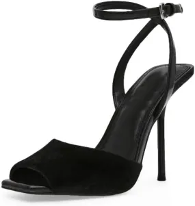 Vertundy Womens Peep Toe High Heels Square Toe Lace Up Stiletto High Heeled Sandals