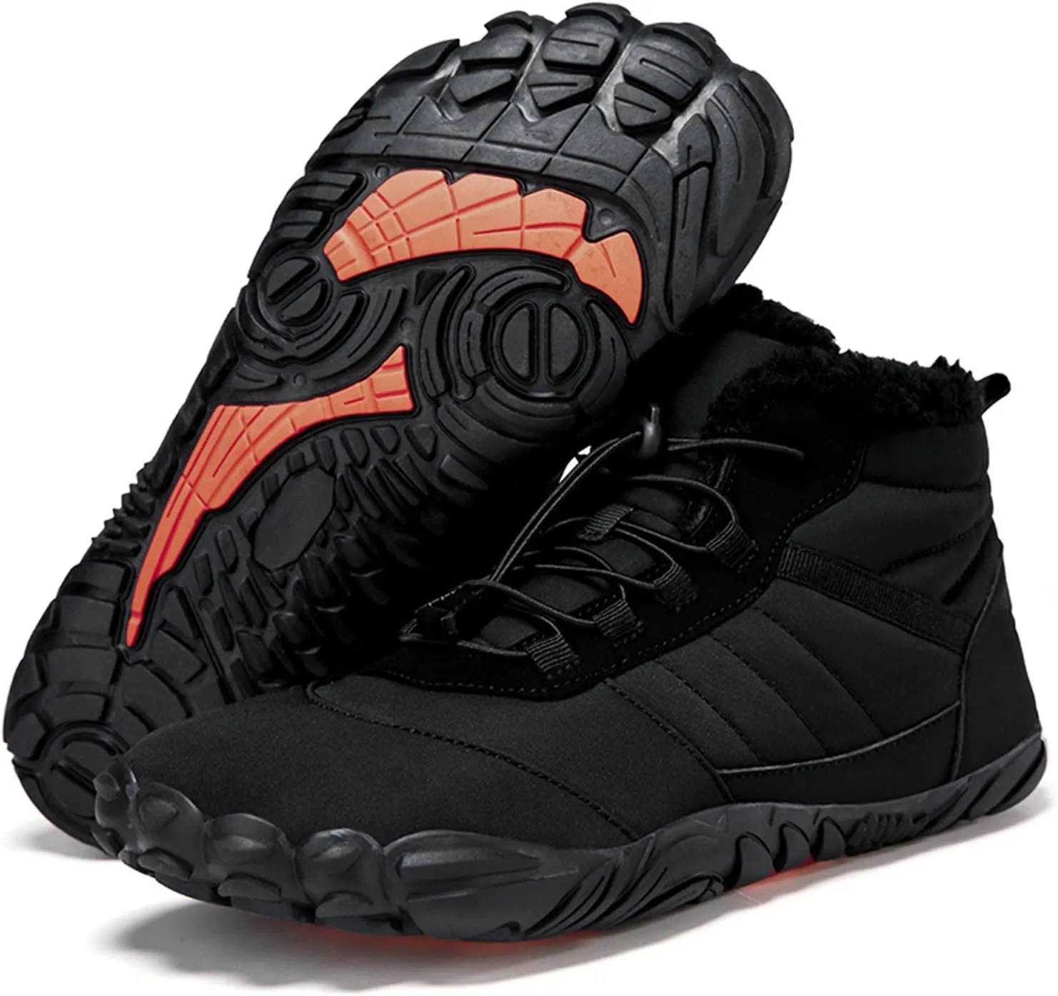 Winter Hiking Shoes Wide Toe Barefoot Shoes, Walking Hiking Boots for Women Men Trail Running Non-Slip