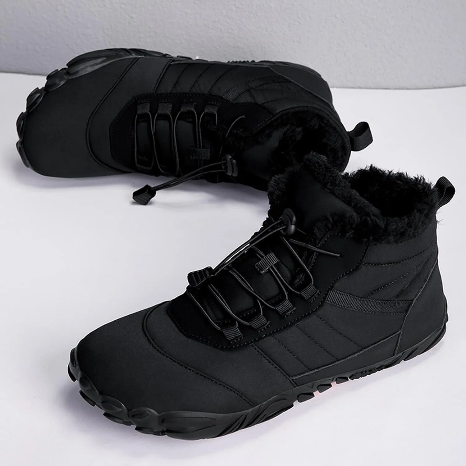 Winter Hiking Shoes Wide Toe Barefoot Shoes, Walking Hiking Boots for Women Men Trail Running Non-Slip