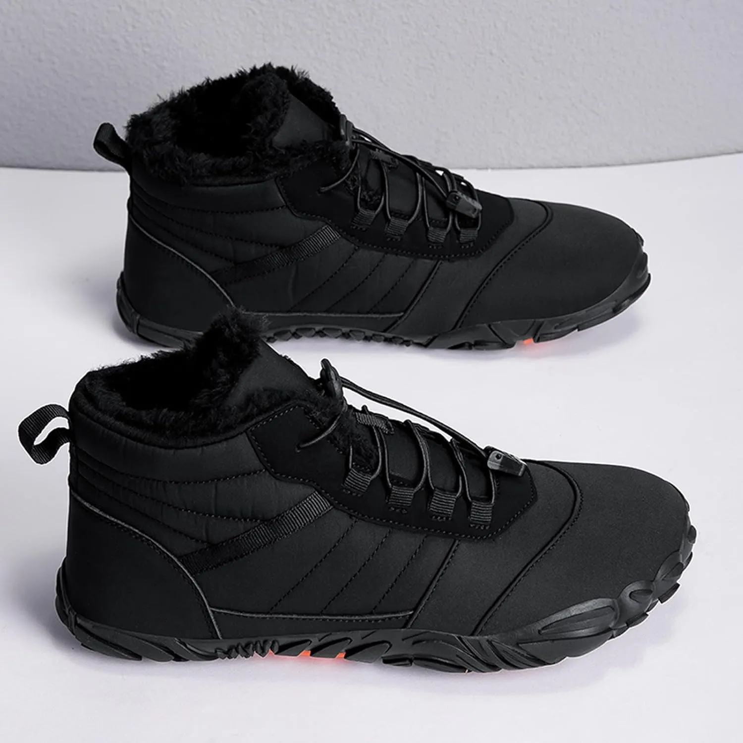 Winter Hiking Shoes Wide Toe Barefoot Shoes, Walking Hiking Boots for Women Men Trail Running Non-Slip