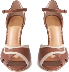Women Ankle Strap Kitten Heel Sandals Round Open Toe Sandal Pumps Two Tone 3 inch Sandal Kitten Heels Buckle Strap Dress Sandals Shoes Peep Toe Matte Vintage Cute Size 4-11 M US