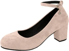 Women's Casual Shoes with Chunky Heel Perfect for Daily Slip On for Comfortable Fit Shoes Elegant Casual Walking