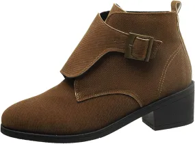 Women's Chunky Block Boots heels Side Zipper BootsKnee High Boots Casual Shoes Combat Chukka Side Zipper Rain Boots Cowboy