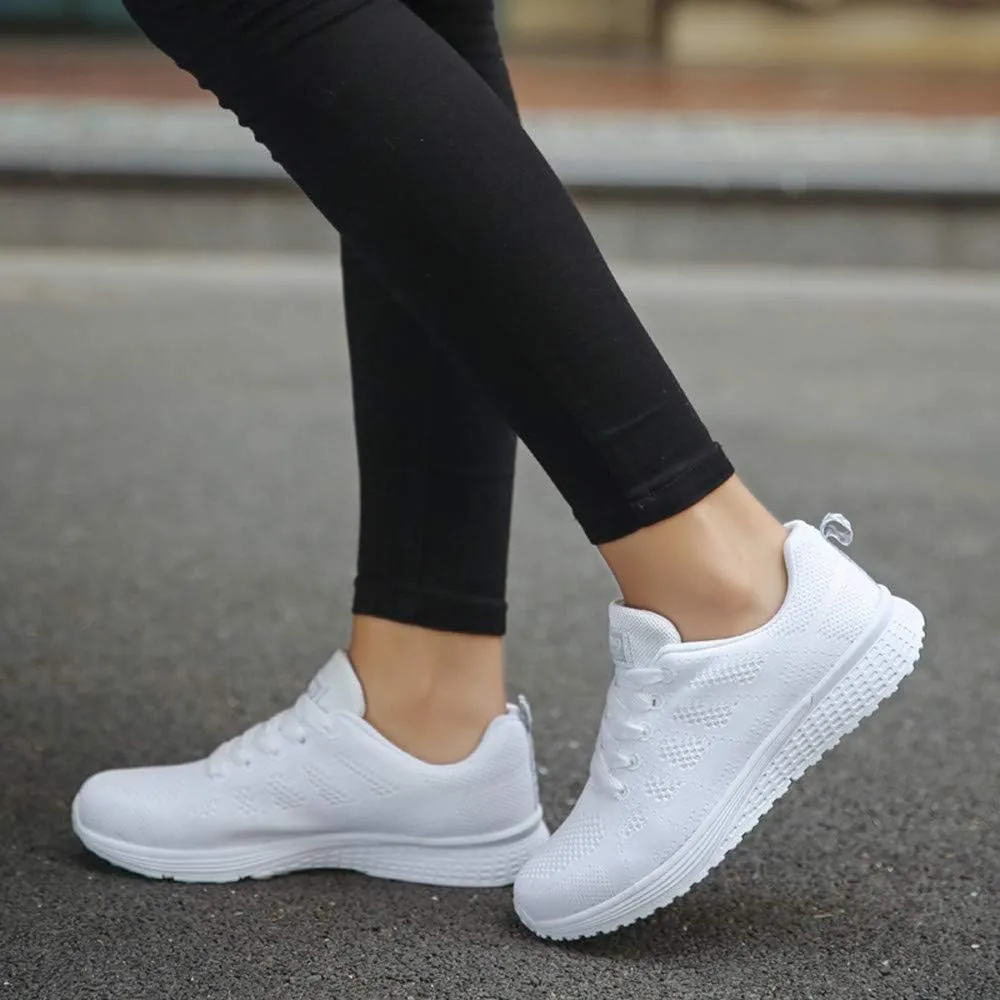 Women’s Supportive Running Shoe Fashion Women's Running Shoes Mesh Flat Shoes Casual Straps Ocean for Women