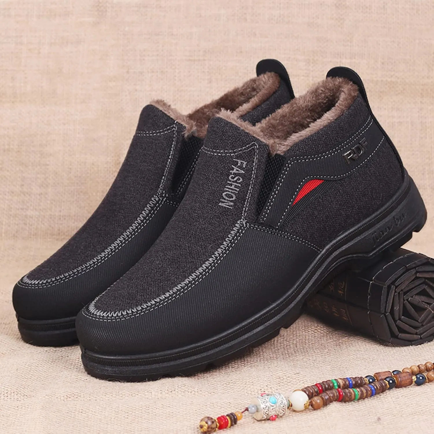 Womens Winter Boots with Zipper Adults Snow Ankle Boots Snow Boots for Womens Winter Shoes Warm Sporty Slip On Boot Non Slip Work Shoes Women Mens Snow Booties