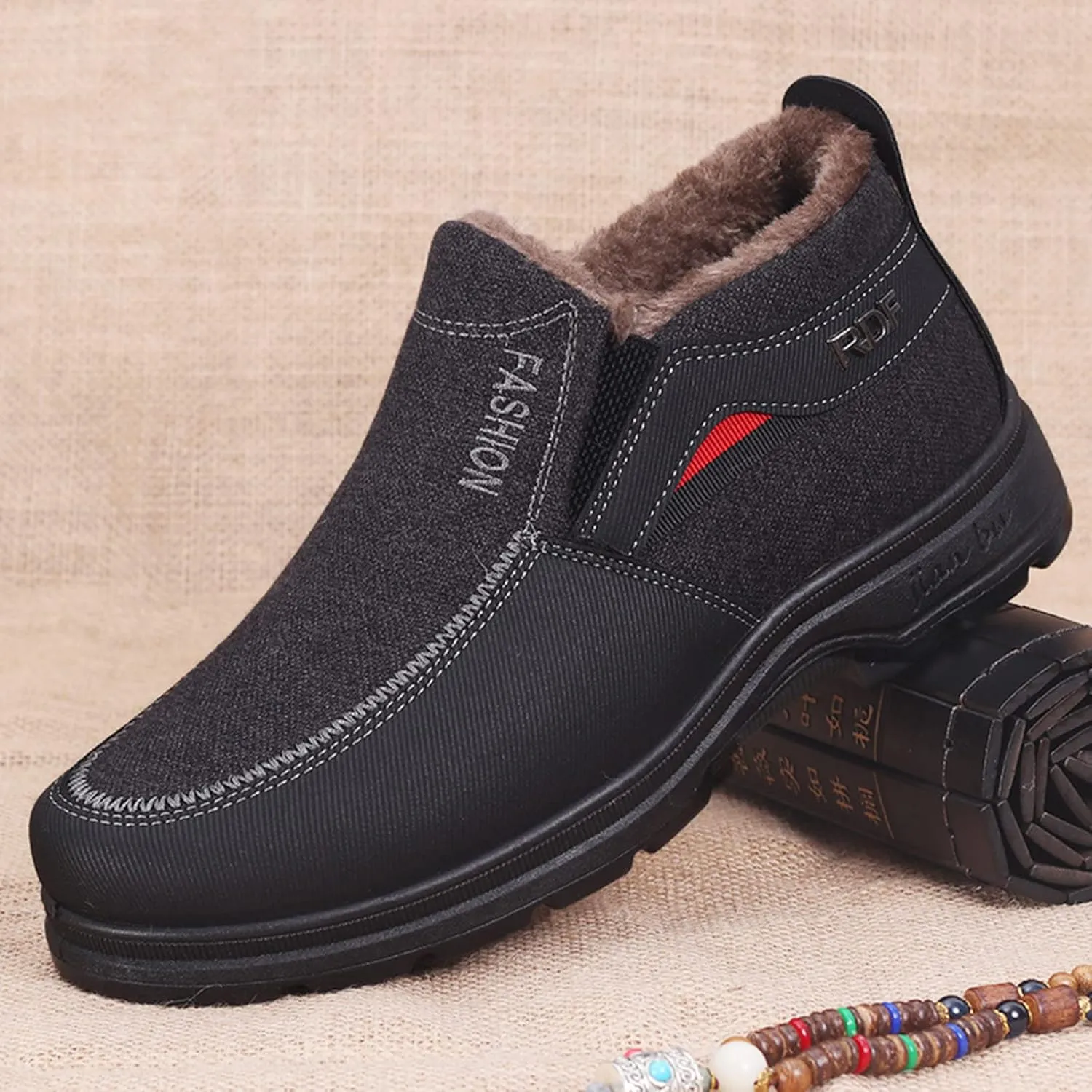 Womens Winter Boots with Zipper Adults Snow Ankle Boots Snow Boots for Womens Winter Shoes Warm Sporty Slip On Boot Non Slip Work Shoes Women Mens Snow Booties